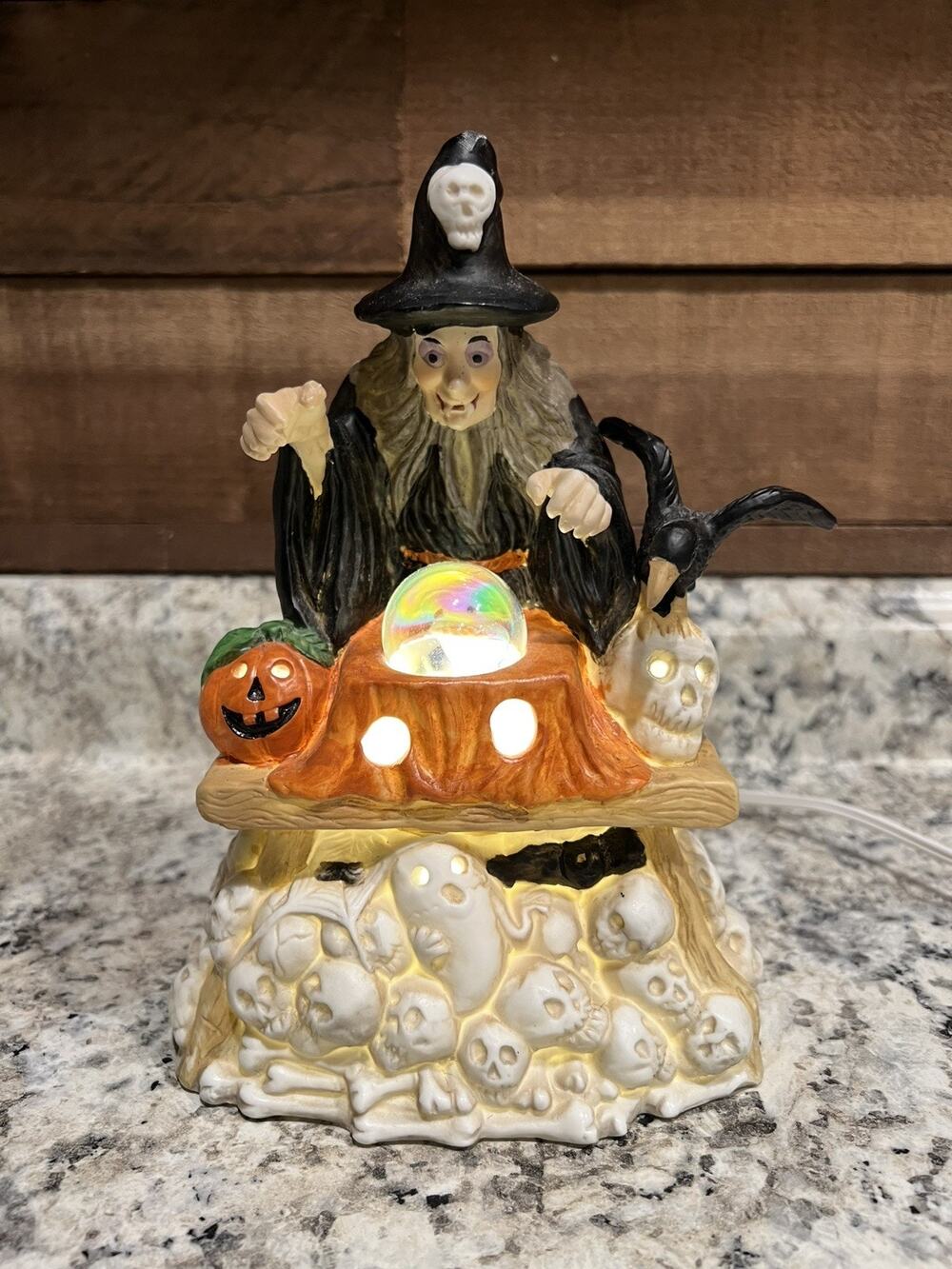 Vintage Prettique Halloween Samantha the Witch Lighted Figurine w/ box